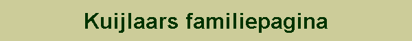 Kuijlaars familiepagina