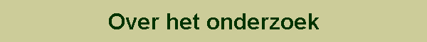 Over het onderzoek